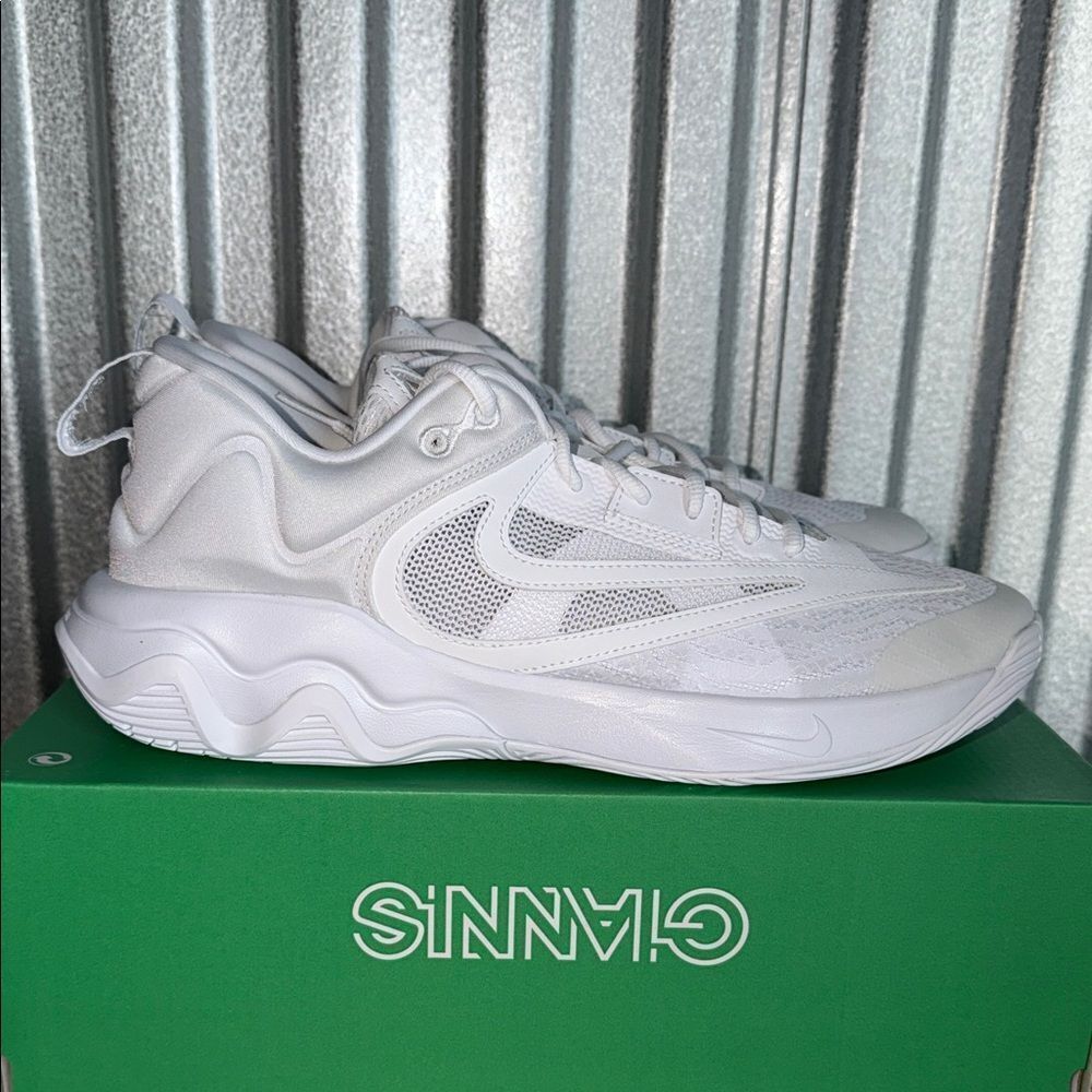 Nike Giannis Immortality 3 Triple White DZ7533-102 Men’s Size 12